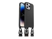 OtterBox React Series - Baksidesskydd för mobiltelefon - halsband - MagSafe-kompatibilitet - plast - svart - för Apple iPhone 14 Pro Max 77-92300