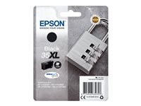 Epson 35XL - 41.2 ml - XL - svart - original - bläckpatron - för WorkForce Pro WF-4720, WF-4720DWF, WF-4725DWF, WF-4730, WF-4730DTWF, WF-4740, WF-4740DTWF C13T35914010