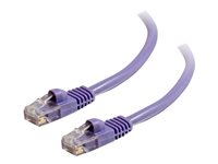 C2G Cat5e Booted Unshielded (UTP) Network Patch Cable - Patch-kabel - RJ-45 (hane) till RJ-45 (hane) - 7 m - UTP - CAT 5e - formpressad, hakfri, tvinnad - lila 83664