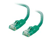 C2G Cat5e Booted Unshielded (UTP) Network Patch Cable - Patch-kabel - RJ-45 (hane) till RJ-45 (hane) - 10 m - UTP - CAT 5e - formpressad, hakfri, tvinnad - grön 83207