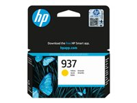HP 937 - 10 ml - gul - original - Officejet - bläckpatron - för Officejet Pro 9110, 9120, 9122, 9125, 9128, 9130, 9132, 9135, 9720, 9730 4S6W4NE#LS3