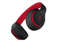 Beats Studio3 Wireless - The Beats Decade Collection - hörlurar med mikrofon - fullstorlek - Bluetooth - trådlös - aktiv brusradering - ljudisolerande - röd, trotsigt svart MX422ZM/A