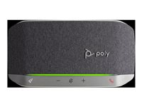 Poly Sync 20+ - Smart högtalartelefon - Bluetooth - trådlös, kabelansluten - USB-C via Bluetooth-adapter - silver 772D0AA