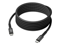 dbramante1928 IT - USB-kabel - USB-C (hane) till USB-C (hane) - 3 m - USB-strömförsörjning (100W), flätad kabel - svart CB30CCBL7236