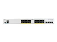 Cisco Catalyst 1000-24T-4X-L - Switch - Administrerad - 24 x 10/100/1000 + 4 x 10 Gigabit SFP+ (upplänk) - rackmonterbar C1000-24T-4X-L