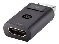 HP DisplayPort to HDMI Adapter - Videokort - DisplayPort hane till HDMI hona - för EliteBook 8770; ProBook 64X G4, 650 G5; ZBook 14 G2, 14u G4, 15 G2, 15u G2, 15u G4, 17 G3 F3W43AA
