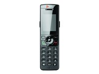 Poly VVX D230 - Trådlös förlängningshandenhet med nummerpresentation - DECT - 3-riktad samtalsförmåg - 8-linjersdrift - svart 89B48AA