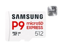 Samsung P9 Express MB-MK512T - Flash-minneskort - 512 GB - A1 / Video Class V30 / UHS-I U3 - microSDXC Express MB-MK512T/WW