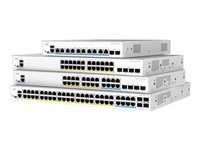 Cisco Catalyst 1300X-24T-4X - Switch - L3 - Administrerad - 4 x 10 Gigabit SFP28 + 24 x 10/100/1000Base-T - rackmonterbar C1300X-24T-4X
