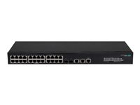 HPE FlexNetwork 5140 24G 2SFP+ 2XGT EI - Switch - L3 - smart - 24 x 10/100/1000 + 2 x 1 Gigabit / 10 Gigabit SFP+ + 2 x 10 Gigabit Ethernet - rackmonterbar - BTO R8J41A#ABB