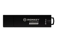 IronKey D300S Managed - USB flash-enhet - krypterat - 64 GB - USB 3.1 Gen 1 - FIPS 140-2 Level 3 - TAA-kompatibel IKD300SM/64GB