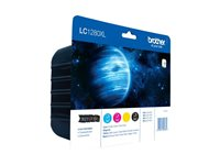 Brother LC1280XLVALBP - 4-pack - hög kapacitet - svart, gul, cyan, magenta - original - blister - bläckpatron LC1280XLVALBP