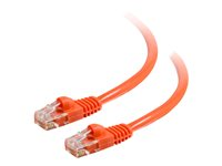 C2G Cat5e Booted Unshielded (UTP) Network Patch Cable - Patch-kabel - RJ-45 (hane) till RJ-45 (hane) - 1.5 m - UTP - CAT 5e - formpressad, hakfri, tvinnad - orange 83604