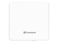 Transcend 8X DVDS-W - Diskenhet - DVD±RW (±R DL) / DVD-RAM - 8x/8x/5x - USB 2.0 - extern - vit TS8XDVDS-W