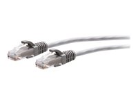 C2G 10ft (3m) Cat6a Snagless Unshielded (UTP) Slim Ethernet Network Patch Cable - Gray - Patch-kabel - RJ-45 (hane) till RJ-45 (hane) - 3 m - 4.8 mm - UTP - CAT 6a - hakfri, formpressad - grå C2G30120