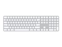 Apple Magic Keyboard with Touch ID and Numeric Keypad - Tangentbord - Bluetooth, USB-C - QWERTY - internationell engelska - för iMac (Tidigt 2021); Mac mini (Sent 2020); MacBook Air (Sent 2020); MacBook Pro MK2C3Z/A
