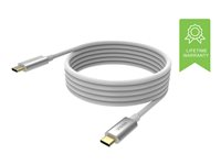 Vision - USB-kabel - 24 pin USB-C (hane) till 24 pin USB-C (hane) - USB 3.1 Gen 1 - 3 A - 4 m - vit TC 4MUSBC