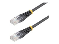StarTech.com 15m Black Cat5e / Cat 5 Molded Patch Cable - Patch-kabel - RJ-45 (hane) till RJ-45 (hane) - 15 m - UTP - CAT 5e - formpressad - svart M45PAT15MBK