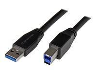 StarTech.com 1 m SuperSpeed USB 3.0-kabel A till B ? M/M - USB-kabel - USB Type B (hane) till USB typ A (hane) - USB 3.0 - 1 m - formpressad - svart USB3SAB1M