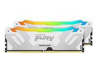 Kingston FURY Renegade - DDR5 - sats - 32 GB: 2 x 16 GB - DIMM 288-pin - 7200 MT/s / PC5-57600 - CL38 - 1.45 V - on-die ECC KF572C38RWAK2-32