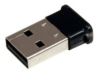 StarTech.com Mini USB Bluetooth 2.1-adapter ? klass 1 EDR-adapter för trådlöst nätverk - Nätverksadapter - USB - Bluetooth 2.1 EDR - Klass 1 - svart USBBT1EDR2