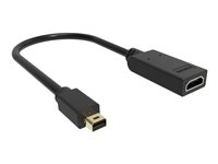 VISION - Videokort - Mini DisplayPort hane till HDMI hona - svart - stöd för 4K TC-MDPHDMI/BL