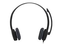 Logitech Stereo H151 - Headset - på örat - kabelansluten 981-000589