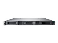 HPE Storage MSL 1/8 - Bandrobot - 96 TB / 240 TB - platser: 8 - LTO Ultrium (12 TB / 30 TB) - Ultrium 8 - högsta antal enheter: 1 - Fibre Channel - kan monteras i rack - 1U - streckkodsläsare P84143-B25