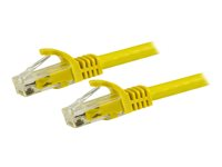 StarTech.com 15m CAT6 Ethernet Cable, 10 Gigabit Snagless RJ45 650MHz 100W PoE Patch Cord, CAT 6 10GbE UTP Network Cable w/Strain Relief, Yellow, Wiring is UL Certified/TIA - Category 6 - 24AWG (N6PATC15MYL) - Patch-kabel - RJ-45 (hane) till RJ-45 (hane) - 15 m - UTP - CAT 6 - formpressad, hakfri - gul N6PATC15MYL