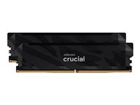Crucial Pro OC - DDR5 - sats - 32 GB: 2 x 16 GB - DIMM 288-pin - 6400 MT/s / PC5-51200 - 1.35 V - ej buffrad - matt stålsvart CP2K16G64C32U5B
