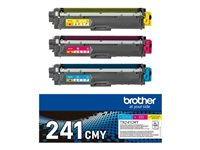 Brother TN241CMY - 3-pack - gul, cyan, magenta - original - tonerkassett - för Brother DCP-9015, DCP-9020, HL-3140, HL-3150, HL-3170, MFC-9140, MFC-9330, MFC-9340 TN241CMY