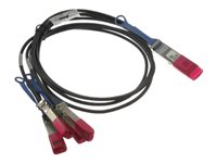 Dell 100GbE Passive Direct Attach Breakout Cable - Direktkopplingskabel - QSFP28 till SFP28 - 2 m - för Networking S6100-ON; PowerEdge C6420; Networking Z9100-ON 470-ABQF