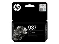 HP 937 - 27 ml - svart - original - Officejet - bläckpatron - för Officejet Pro 9110, 9120, 9122, 9125, 9128, 9130, 9132, 9135, 9720, 9730 4S6W5NE#LS3