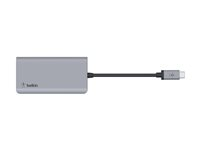 Belkin CONNECT 4-in-1 - Hubbadapter för flera portar - USB-C - HDMI AVC006BTSGY