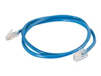 C2G Cat5e Non-Booted Unshielded (UTP) Network Patch Cable - Patch-kabel - RJ-45 (hane) till RJ-45 (hane) - 2 m - UTP - CAT 5e - tvinnad, enhetsstart - blå 83023