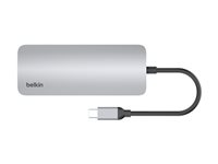 Belkin CONNECT USB-C 6-in-1 Multiport Adapter - Dockningsstation - USB-C - HDMI - 1GbE AVC008BTSGY