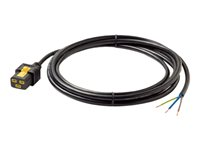 APC - Strömkabel - IEC 60320 C19 till fast 3-trådig - AC 240 V - 16 A - 3 m - svart - för P/N: SMT2200I-AR, SMT2200R2I-AR, SMT3000I-AR, SMT3000R2I-AR, SRT1500XLI, SRT2200XLI-KR AP8759