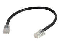 C2G Cat5e Non-Booted Unshielded (UTP) Network Patch Cable - Patch-kabel - RJ-45 (hane) till RJ-45 (hane) - 50 cm - UTP - CAT 5e - tvinnad, enhetsstart - svart 83040