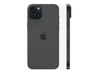 Apple iPhone 15 Plus - 5G smartphone - dual-SIM / Internal Memory 256 GB - OLED-skärm - 6.7" - 2796 x 1290 pixels - 2 bakre kameror 48 MP, 12 MP - front camera 12 MP - svart MU183QN/A