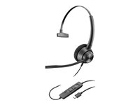 Poly EncorePro 310 - EncorePro 300 series - headset - på örat - kabelansluten - USB-C - svart - Works With Chromebook Certified 760Q8AA