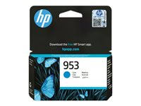 HP 953 - 8.5 ml - cyan - original - Officejet - bläckpatron - för Officejet Pro 7720 Wide Format, 7730 Wide Format, 7740, 8210, 8720, 8730 F6U12AE#LS3