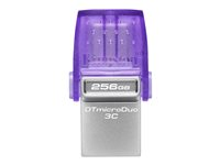 Kingston DataTraveler microDuo 3C - USB flash-enhet - 256 GB - USB 3.2 Gen 1 / USB-C DTDUO3CG3/256GB