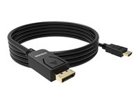 VISION Professional - Adapterkabel - DisplayPort hane till HDMI hane - 1 m - svart - stöd för 4K TC 1MDPHDMI/BL