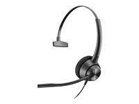 Poly EncorePro 310 - EncorePro 300 series - headset - på örat - kabelansluten - Quick Disconnect - svart - Certifierad för Skype for Buisness 77T43AA