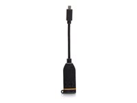C2G Micro HDMI to HDMI Dongle Adapter Converter for AV Adapter Ring - HDMI-kabel - 19 pin micro HDMI Type D hane lött till HDMI hona lött - svart - stöd för 4K, stöd för 1080p, 4K30Hz stöd C2G30067