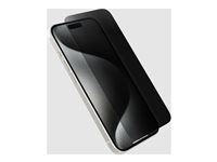 OtterBox Premium Pro - Skärmskydd för mobiltelefon - glas - med sekretessfilter - klar - för Apple iPhone 16 Pro 77-96219