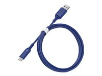 OtterBox Standard - USB-kabel - 24 pin USB-C (hane) till USB (hane) - USB 2.0 - 3 A - 1 m - koboltblå 78-52662