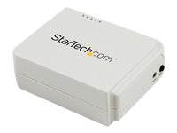 StarTech.com USB Wireless-N-nätverksskrivarserver med en 10/100 Mbps-port - 802.11 b/g/n - Printserver - USB 2.0 - 10/100 Ethernet x 1 - vit PM1115UWEU