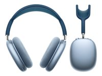 Apple AirPods Max - Hörlurar med mikrofon - fullstorlek - Bluetooth - trådlös - aktiv brusradering - himmelsblå MGYL3DN/A