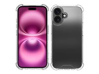 Insmat Impact - Baksidesskydd för mobiltelefon - termoplastisk polyuretan (TPU) - klar - för Apple iPhone 16 650-1283